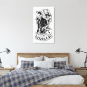 自殺班 |ジョーカー&ハーレーエアブラシタトゥー キャンバスプリント (インサイチュ (寝室))