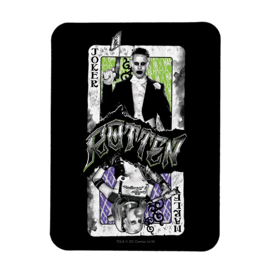 自殺班 |ジョーカー&ハーレーロットン マグネット (縦)