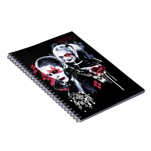 自殺班 |ジョーカー&ハーレー絵を描グラフィ ノートブック (右側)