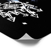 自殺班 |ジョーカー&ハーレー絵を描グラフィ ポスター (角)