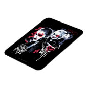 自殺班 |ジョーカー&ハーレー絵を描グラフィ マグネット (左側)