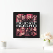 自殺班 |タスクフォースXグループエンブレム スクエア壁時計 (ホーム)