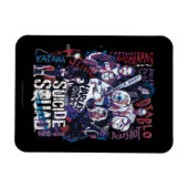 自殺班 |タスクフォースXタイポグラフィ写真 マグネット (横)