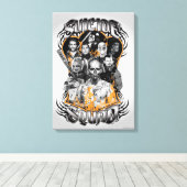 自殺班 |タスクフォースXトライバルタトゥー キャンバスプリント (インサイチュ (ウッドフロア))