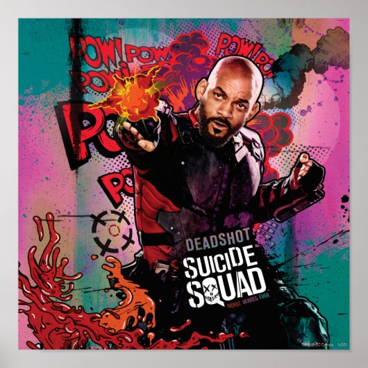 自殺班 |デッドショットキャラクターグラフィティ ポスター (正面)