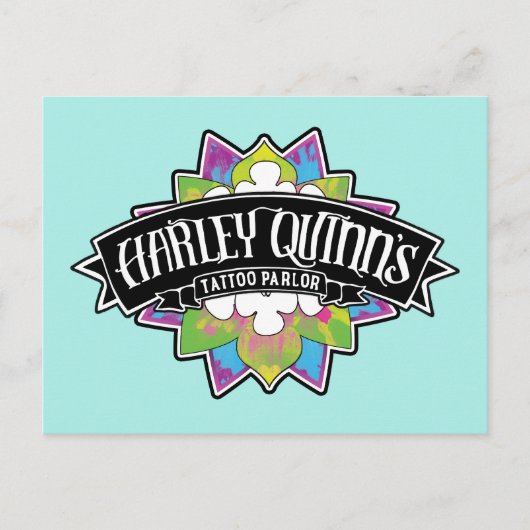 自殺班 |ハーレークインのタトゥーパーラーロータス ポストカード (正面)