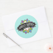 自殺班 |ハーレークインのタトゥーパーラーロータス ラウンドシール (封筒)