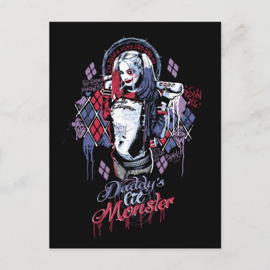 自殺班 |ハーレークインインクグラフィティ ポストカード (正面)