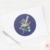 自殺班 |ハーレークイン"腐った"タトゥーアート ラウンドシール (封筒)