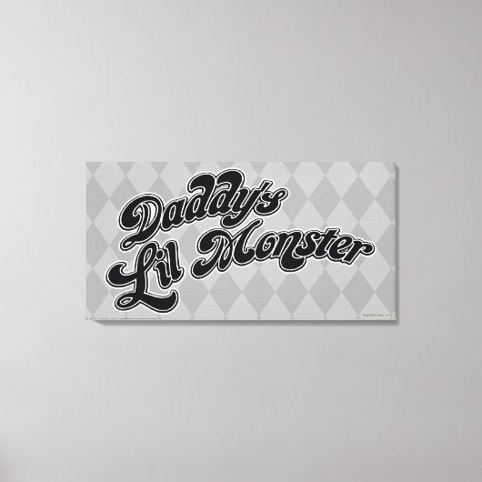 自殺班 |パパのリル・モンスター キャンバスプリント (正面)