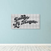 自殺班 |パパのリル・モンスター キャンバスプリント (インサイチュ (ウッドフロア))