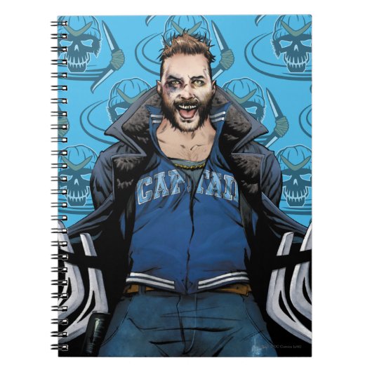 自殺班 |ブーメラン漫画ブックアート ノートブック (正面)