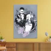 自殺班 |最悪の キャンバスプリント (インサイチュ (リビング))