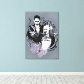 自殺班 |最悪の キャンバスプリント (インサイチュ (ウッドフロア))