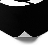 自殺班 |白色のロゴ ポスター (角)