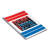 自殺班 |赤と青のロゴ ノートブック (右側)