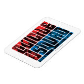 自殺班 |赤と青のロゴ マグネット (左側)