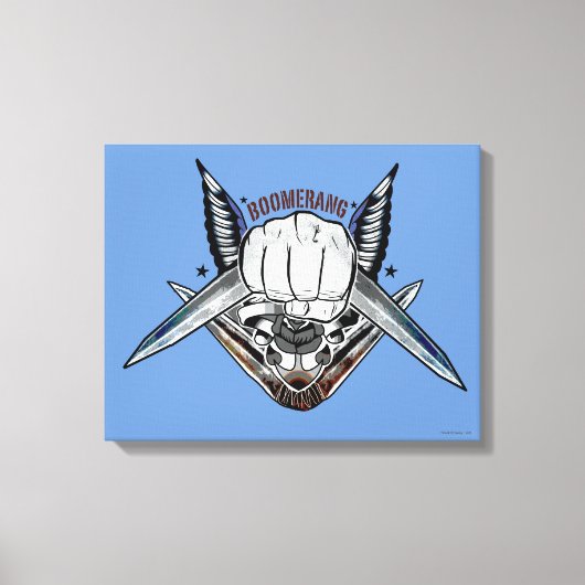 自殺班 | Boomerang Fist Tattoo Art キャンバスプリント (正面)