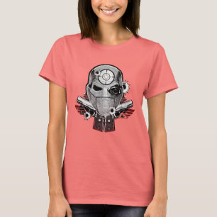 自殺班 Deadshot Mask & Guns Tattoo Art Tシャツ