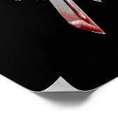 自殺班 | Katana Mask & Swords Tattoo Art ポスター (角)