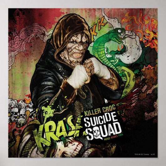 自殺班 | Killer Crocキャラクターグラフィティ ポスター (正面)