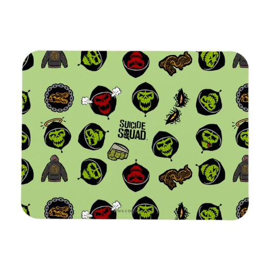 自殺班 | Killer Croc絵文字パターン マグネット (横)