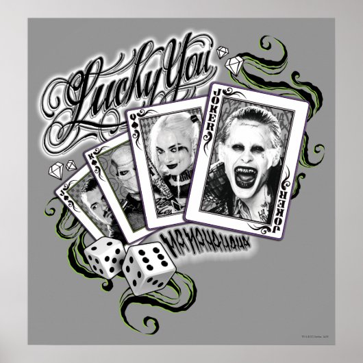 自殺班 | "Lucky You"トランプ ポスター (正面)