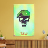 自殺班 | Rickフラグ先頭アイコン キャンバスプリント (インサイチュ (リビング))