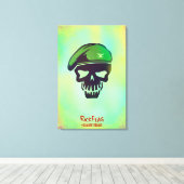 自殺班 | Rickフラグ先頭アイコン キャンバスプリント (インサイチュ (ウッドフロア))