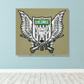 自殺班 | Rickフラッグドクレストタトゥーアート キャンバスプリント (インサイチュ (ウッドフロア))