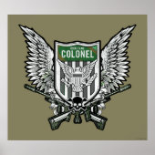 自殺班 | Rickフラッグドクレストタトゥーアート ポスター (正面)