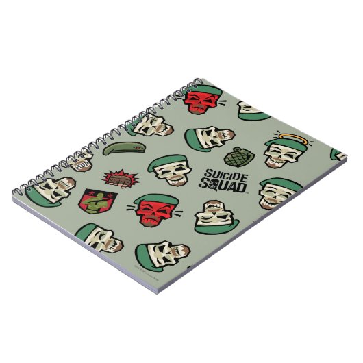 自殺班 | Rick国旗の絵文字パターン ノートブック (左側)