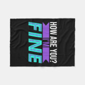 自殺素晴らし防止認識度M フリースブランケット (正面(横))