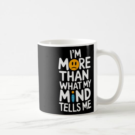 自殺認識度うつ病の不安メンタルヘルス コーヒーマグカップ (右)