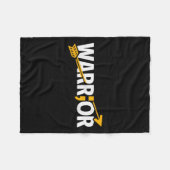 自殺認識度うつ病の不安メンタルヘルス フリースブランケット (正面(横))