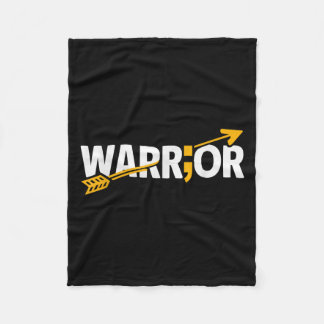 自殺認識度うつ病の不安メンタルヘルス フリースブランケット