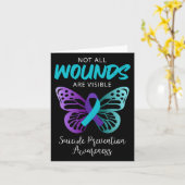 自殺認識度すべての傷が見えるわけではない カード (黄色い花)