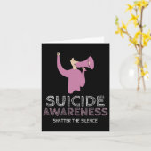 自殺認識度は沈黙ウォークを粉砕 カード (黄色い花)