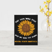 自殺認識度ギフト防止精神衛生S カード (黄色い花)