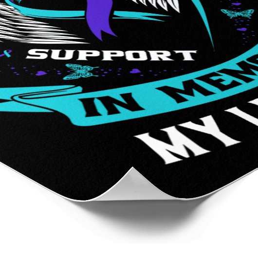 自殺認識度シャツドーター小さな女の子プレヴ ポスター (角)