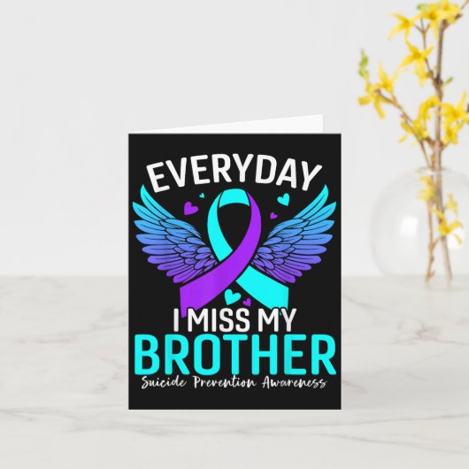 自殺認識度シャツブラザー自殺防止 カード (黄色い花)