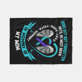 自殺認識度シャツママ行ったが行かない忘れ フリースブランケット (正面(横))