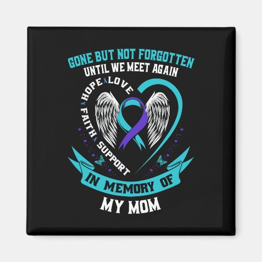 自殺認識度シャツママ行ったが行かない忘れ マグネット (正面)