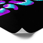 自殺認識度シャツライブセミコロンティール(緑がかった色) ポスター (角)