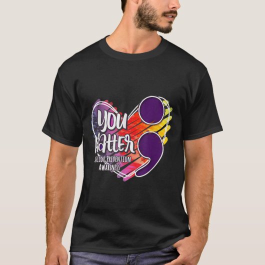 自殺認識度シャツ自殺防止君 Tシャツ (正面)