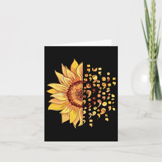 自殺認識度セミコロンうつ病メンタルヒール カード (正面)