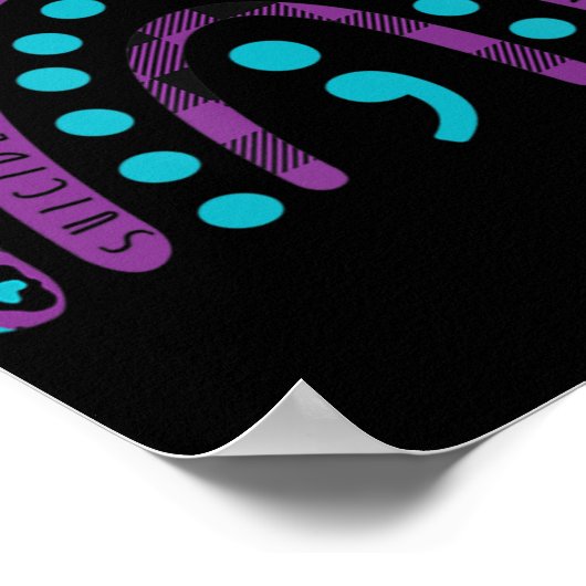 自殺認識度セミコロン – 自殺防止A ポスター (角)