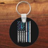 自殺認識度フラグ不安メンタルヘルスThera キーホルダー (裏面)