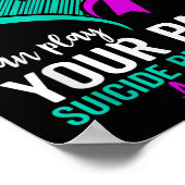 自殺認識度メンタルヘルス自殺 ポスター (角)