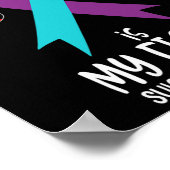 自殺認識度リボン彼の戦いは私の戦い ポスター (角)